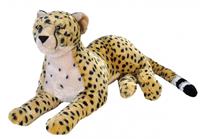 Wild Republic knuffel cheetah junior 76 cm pluche beige/geel