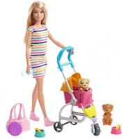 Barbie Stroll 'n Play - Barbie en puppies