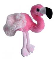 Wild Republic knuffel flamingo junior 18 cm pluche roze/zwart
