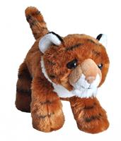 Wild Republic knuffel tijger junior 18 cm pluche oranje/wit