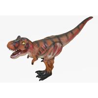 Grote bruine plastic T-Rex dinosaurus 63 cm speelgoed - Speelfigurenset