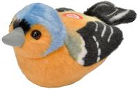 Wild Republic knuffel vink met geluid 16 cm pluche oranje/blauw