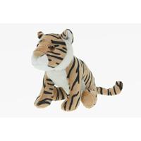 Pluche tijger knuffel bruin 23 cm speelgoed knuffeldier - Knuffeldier