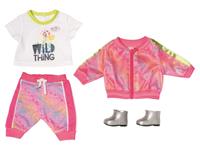Zapf Creation - BABY born Baby Born Deluxe roze trendy outfit 43cm