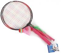 Gametime badmintonset met shuttle 44 x 22 cm roze 4 delig