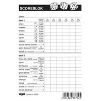 Sigel 3x Scoreblokken Yahtzee 100 vellen - Dobbelspellen