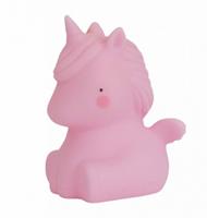 Little Lovely badspeelgoed Unicorn junior 9 cm PVC roze