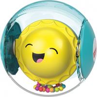 Mattel Fisher-Price Regenbogen-Ball, Baby-Spielzeug, Rassel, Baby Ball, Krabbel-Spielzeug