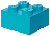 LEGO - Opbergbox Brick 4, Azuurblauw - LEGO