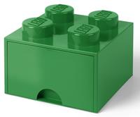 LEGO Opbergbox met Lade Groen 25 x 25 x 18 cm