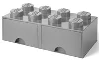 LEGO Opbergbox met Lades Grijs 50 x 25 x 18 cm