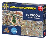 Jumbo legpuzzel Jan van Haasteren Holiday Shopping 2x 1000 stuks