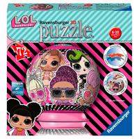 Ravensburger Verlag Ravensburger 3D Puzzle 11162 - Puzzle-Ball L.O.L. Surprise! - 72 Teile - Puzzle-Ball für L.O.L. Surprise! Fans ab 6 Jahren