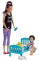 Mattel Barbie Skipper Babysitters Inc. Puppen und Schlafenszeit Spielset