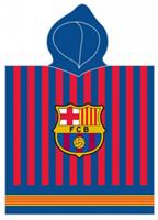 Carbotex FC Barcelona handoek en poncho 120 x 60 cm katoen
