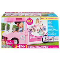 Mattel Barbie 3-in-1 Super Abenteuer-Camper, Barbie Auto, Barbie Wohnmobil, Barbie Wohnwagen