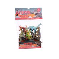 6x Plastic dinosaurussen speelgoed figuren 10-14 cm - Speelfigurenset