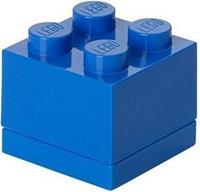 LEGO mini opbergsteen 4 noppen 4,6 x 4,3 cm polypropeen blauw