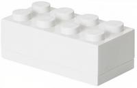 LEGO mini opbergsteen 8 noppen 4,6 x 9,2 cm polypropeen wit