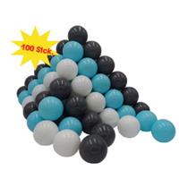 Knorrtoys Ballen voor ballenbak 100 stuks, creme/grey/blue (100)