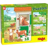 Mirco Brüchler HABA 305884 - Puzzles Bauernhoftierkinder, 12/15/