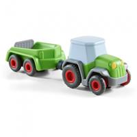 HABA Kullerbü - Traktor mit Anhänger, Spielfahrzeug