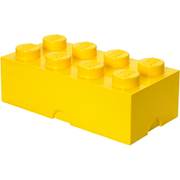 LEGO opbergsteen 8 noppen 25 x 50 cm polypropeen geel