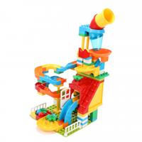 Toi-Toys knikkerbaan Blocks junior groen/rood/blauw 133 stuks