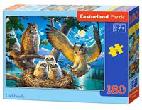 castorland Owl Family - Puzzle - 180 Teile