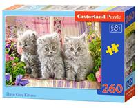 castorland Three Grey Kittens - Puzzle - 260 Teile