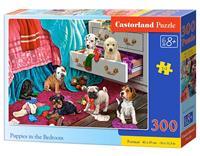 Castorland Puppies in the Bedroom Puzzel (300 stukjes)