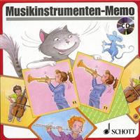 Steffie Becker Musikinstrumenten-Memo (Kinderspiel) + Audio-CD