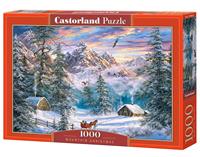 castorland Mountain Christmas - Puzzle - 1000 Teile