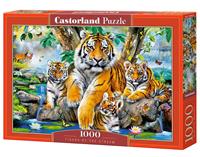 castorland Tigers by the Stream - Puzzle - 1000 Teile