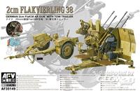 afv-club 4X2cm Flakvierling 38 with trailer