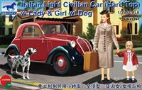 broncomodels Italian Light Civilian Car (Hard Top) w/Lady & Girl