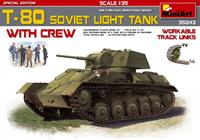 miniart T-80 Soviet Light Tank w/Crew (Special Edition)