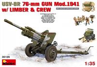 miniart USV-BR 76mm Gun Mod.1941 with Limber & Crew