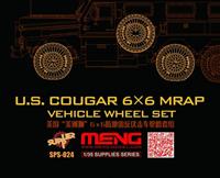 mengmodels U.S.Cougar 6x6 MRAP Vehicle Wheel Set