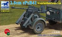 broncomodels 2.8cm sPzb41 On Larger Steel-Wheeled carriage w/Traile