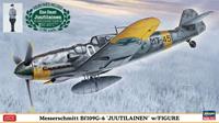 hasegawa Messerschmitt Bf 109 G-6 - Juutilanen, mit Figur.