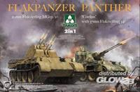 takom Flakpanzer Panther Coelian - 37mm Flakzwilling 341 & 20mm Flakvierling MG151/20