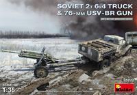 miniart Soviet 2t 6x4 Truck w.76mm USV-BR Gun