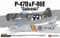 academyplasticmodel P-47D & F-86E ´GABRESKI´ Limited Edition