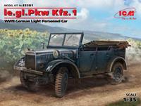icm Ie.gl.PKW Kfz.1, WWII German Light Personel Car