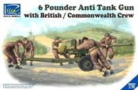 riichmodels 6 Pounder Anti Tank Gun with British Commonwealth Crew