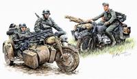 masterboxplastickits Kradschutzen: Ger. motorcycle troops