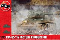 T34-85 112 Factory Production 1:35 Tank Air Fix Model Kit