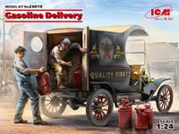 icm Gasoline Delivery, Model T 1912 Delivery Car w. American Gasoline Loaders - Limited