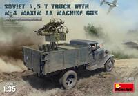 miniart Soviet 1,5t Truck w/M-4 Maxim AA Machine Gun